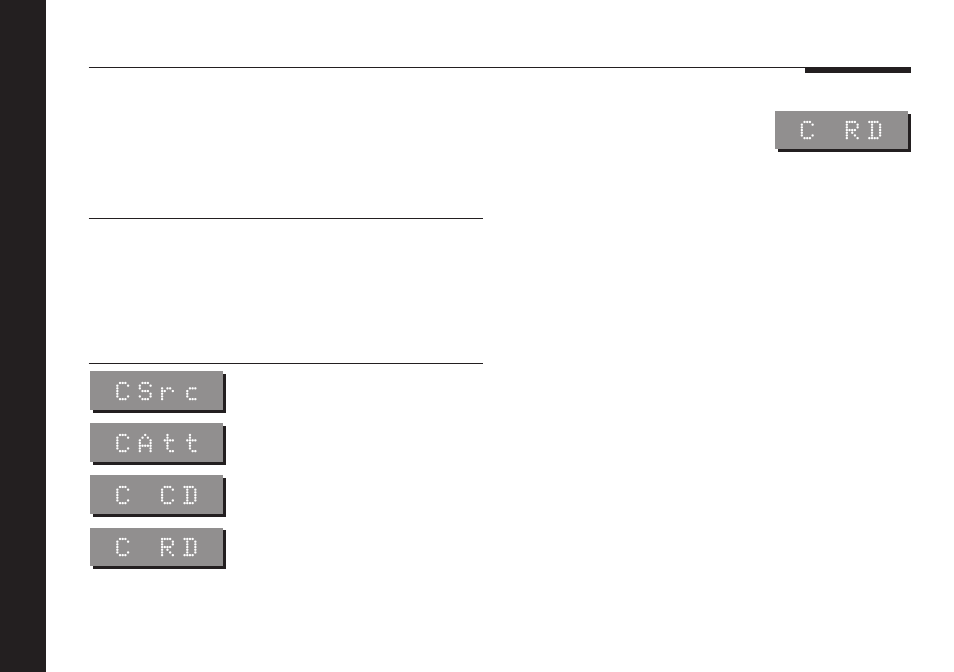 Recording a source, Copy attenuate option, Copy source option | Copying a source, Record a radio broadcast, Copying, Recording, C rd, Csrc, Catt | Meridian America 551 User Manual | Page 18 / 41