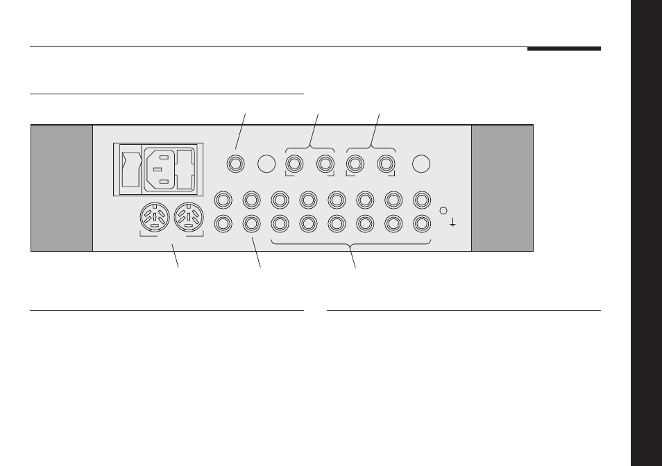 Connecting the integrated amplifier, Back panel, Digital output | Inputs, audio, Audio connections | Meridian America 551 User Manual | Page 31 / 41