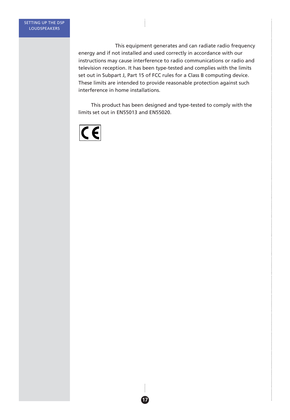 Radio interference, Positioning the digital loudspeakers | Meridian America Meridian DSP User Manual | Page 22 / 49