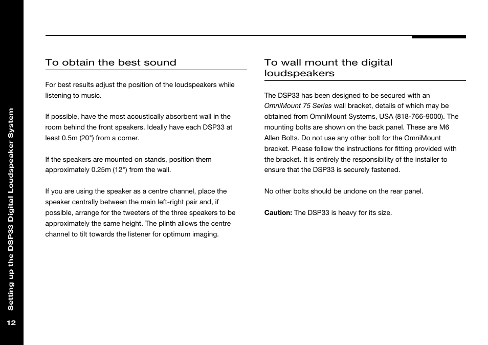 Meridian America DSP33 User Manual | Page 17 / 47