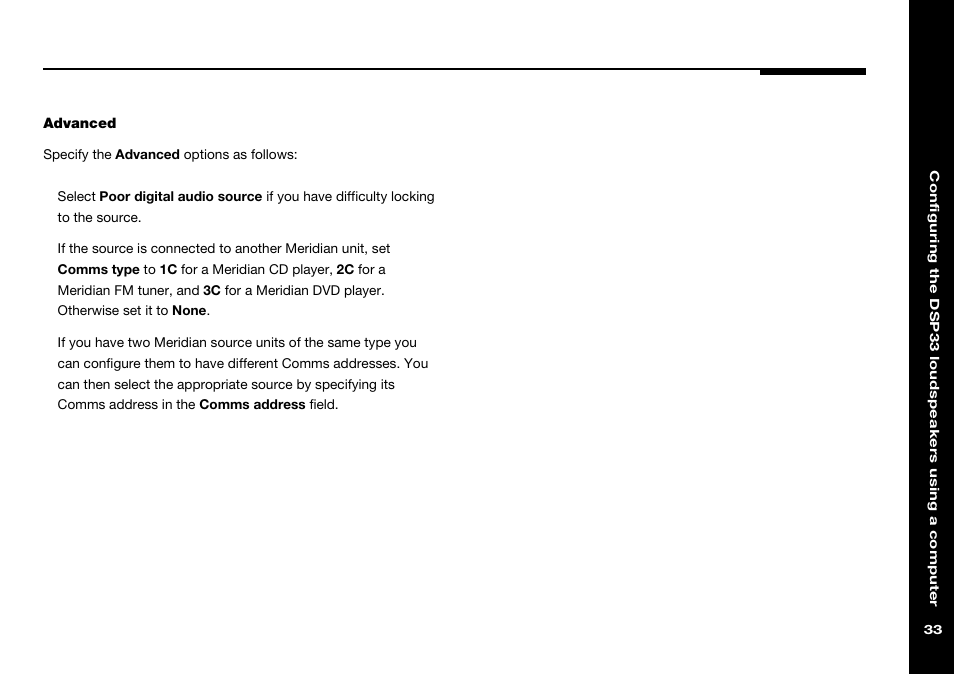 Meridian America DSP33 User Manual | Page 38 / 47