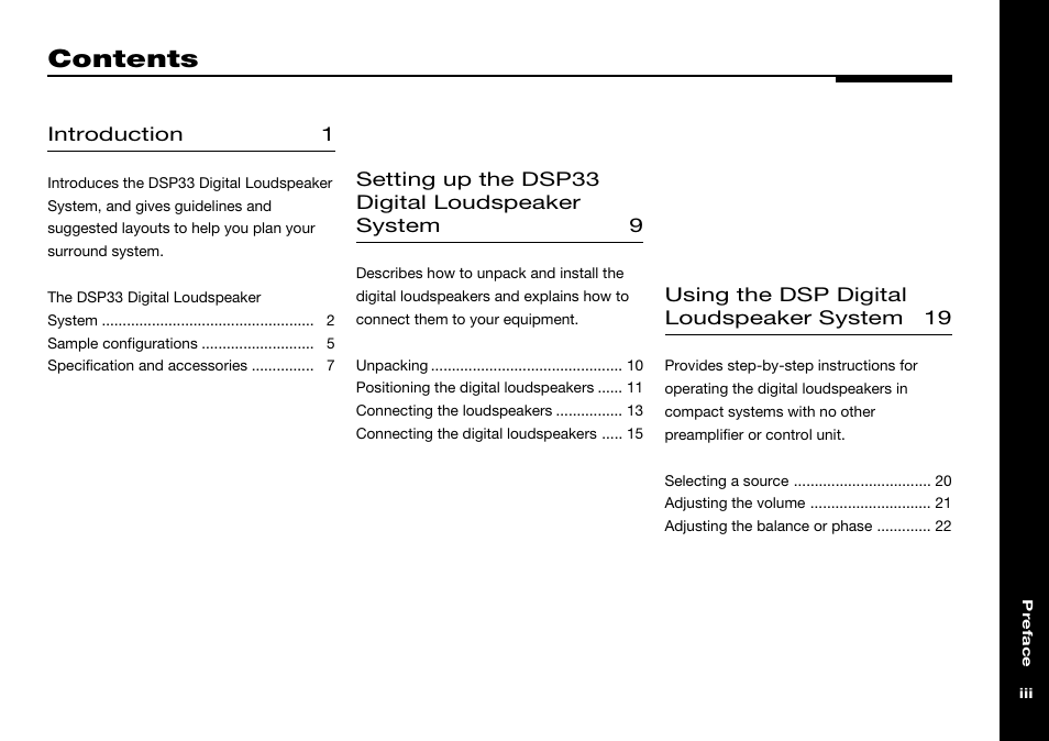 Meridian America DSP33 User Manual | Page 4 / 47