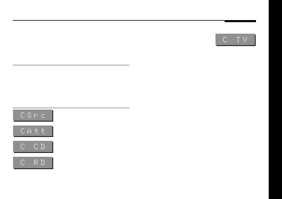 Recording a source, Copy attenuate option, Copy source option | Copying, a source, Record a radio broadcast, Recording, a source, Copying, Recording, C tv, Csrc | Meridian America 562V.2 User Manual | Page 18 / 61