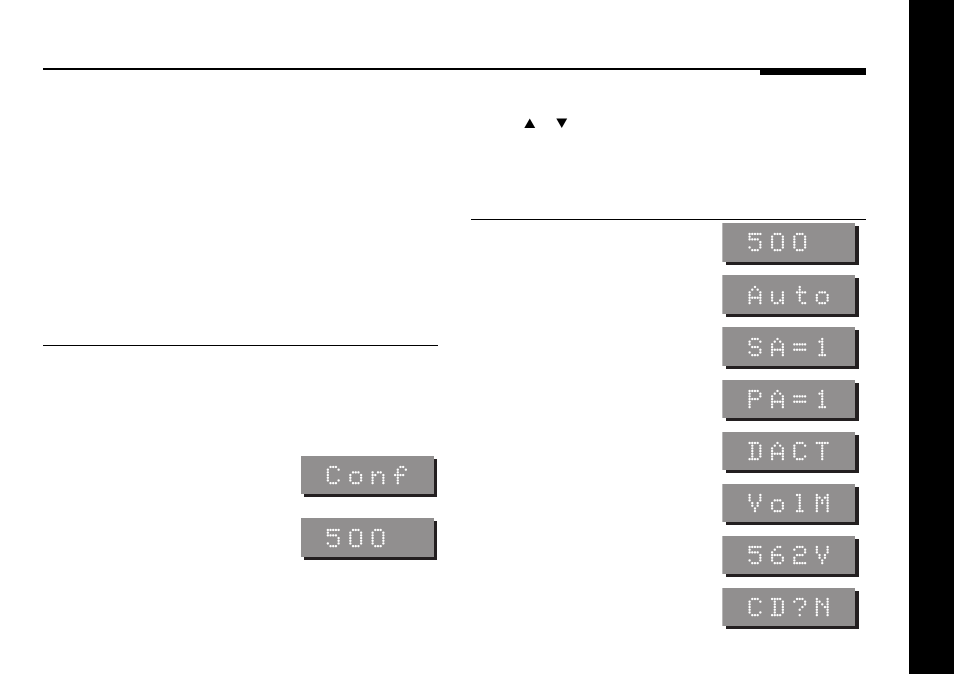 Specifying information about your system, Configuration options, 200 series cd player | Communications mode, Controller mode, Product address, System address, Video version, Volume mode, Specifying information about your | Meridian America 562V.2 User Manual | Page 38 / 61