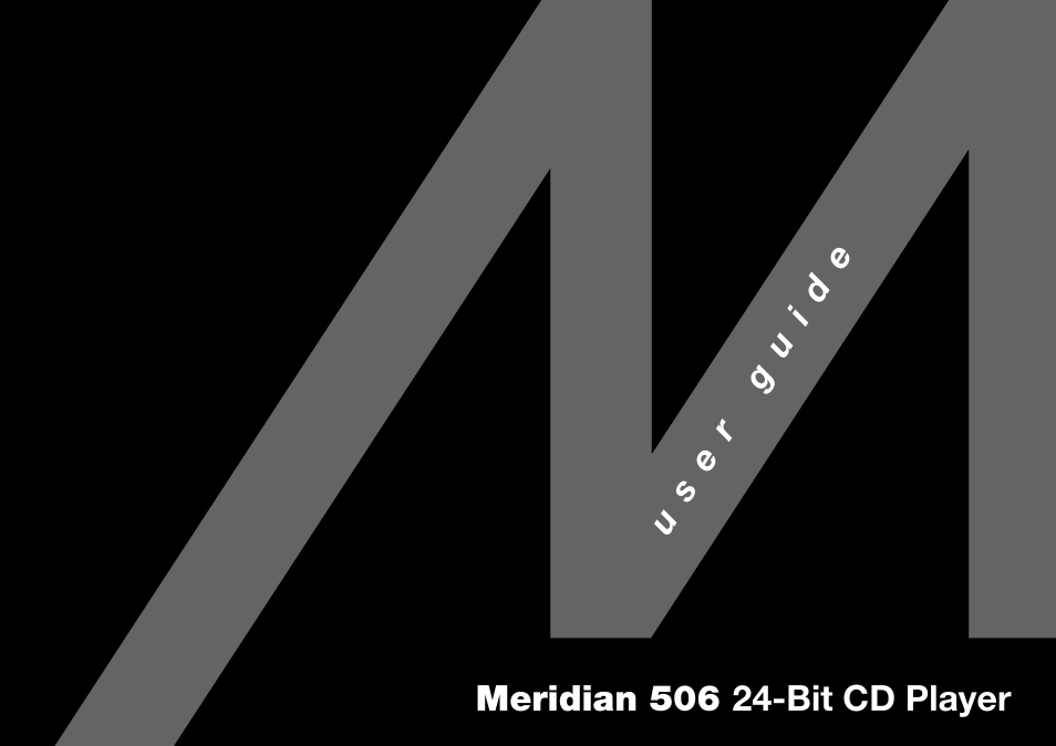 Meridian America 506 User Manual | 31 pages