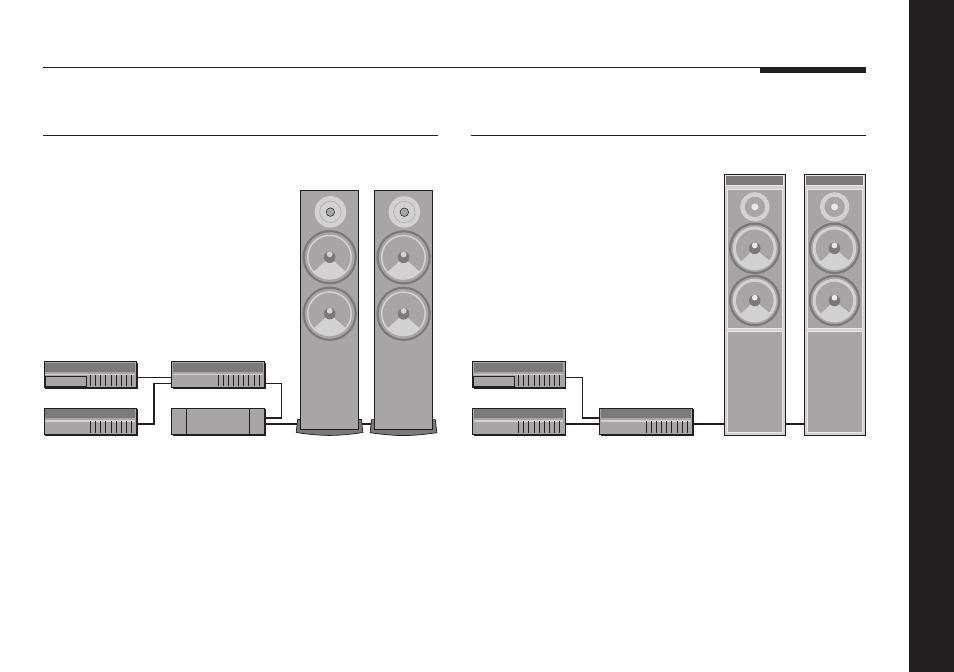 Sample configurations, 500 compact disc transport, 501 control unit | 504 stereo fm tuner, 506 20-bit cd player, 555 stereo power amplifier, 562 digital controller, Meridian a500 loudspeakers, Meridian dsp5000 digital loudspeakers | Meridian America 504 User Manual | Page 7 / 32
