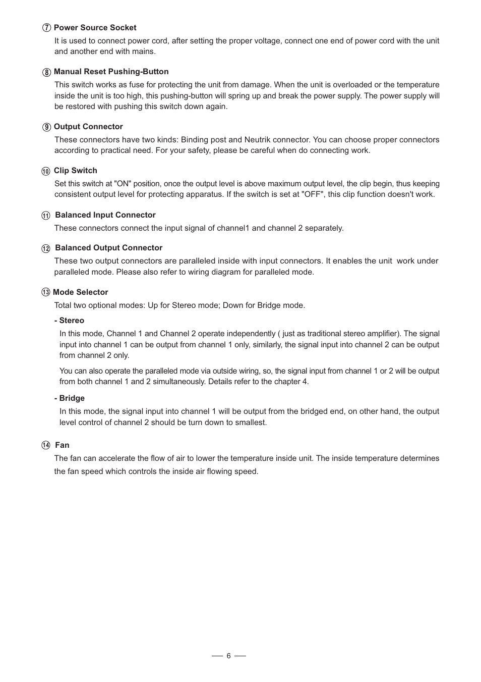 Mistral 900 User Manual | Page 7 / 14