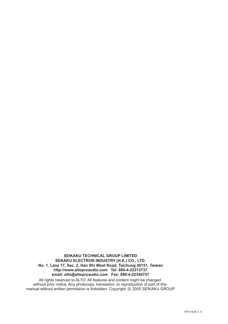 Mistral 6000 User Manual | Page 14 / 14