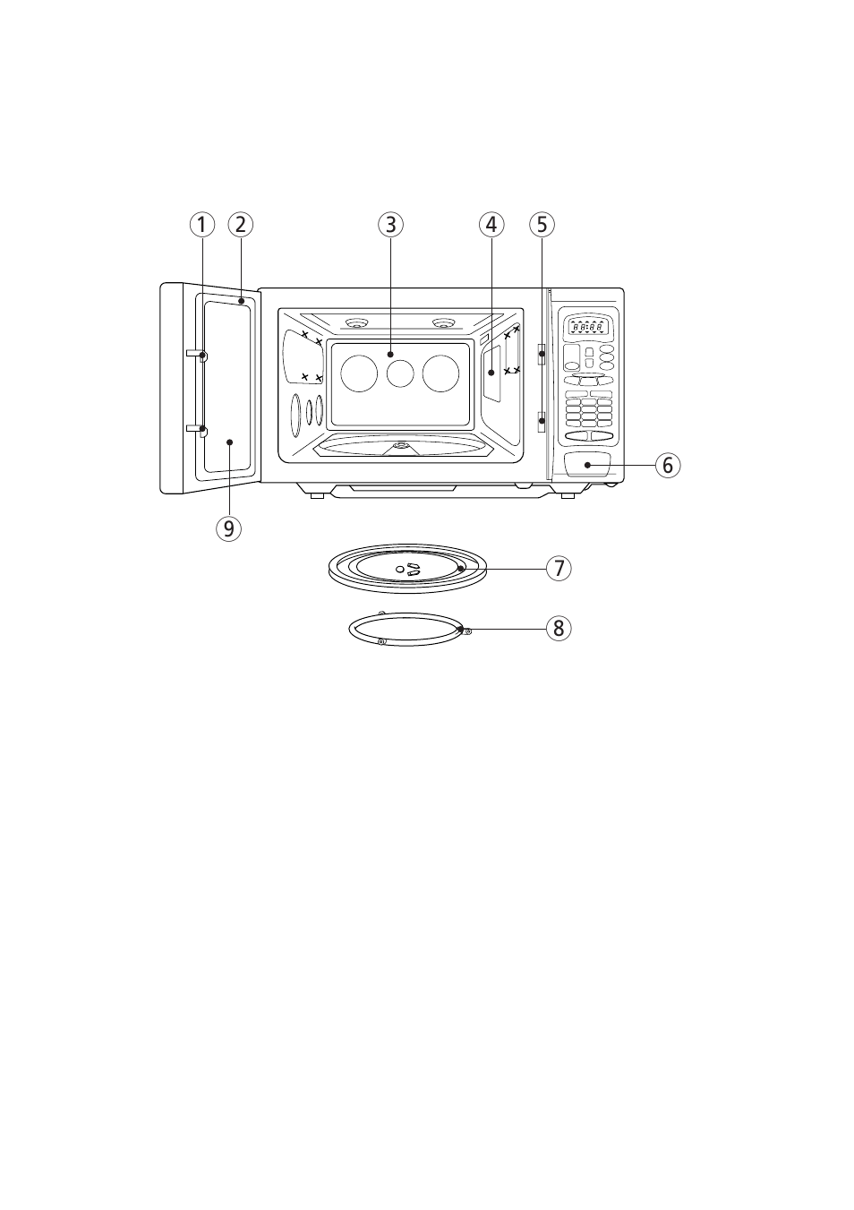 Features diagram | Magic Chef MCD1311W User Manual | Page 7 / 31