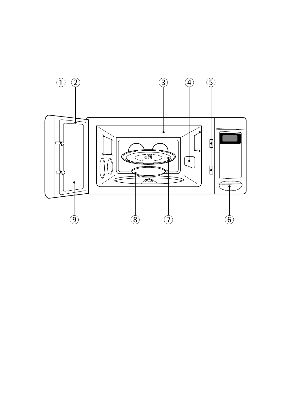 Features diagram | Magic Chef MCD760W User Manual | Page 7 / 30