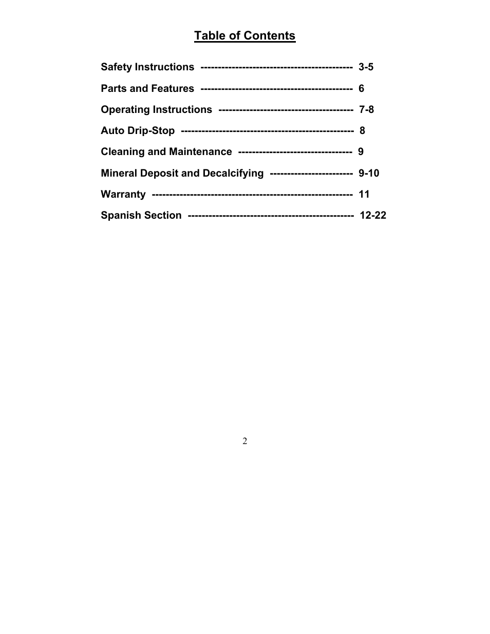 Magic Chef MCECM1NB User Manual | Page 2 / 22