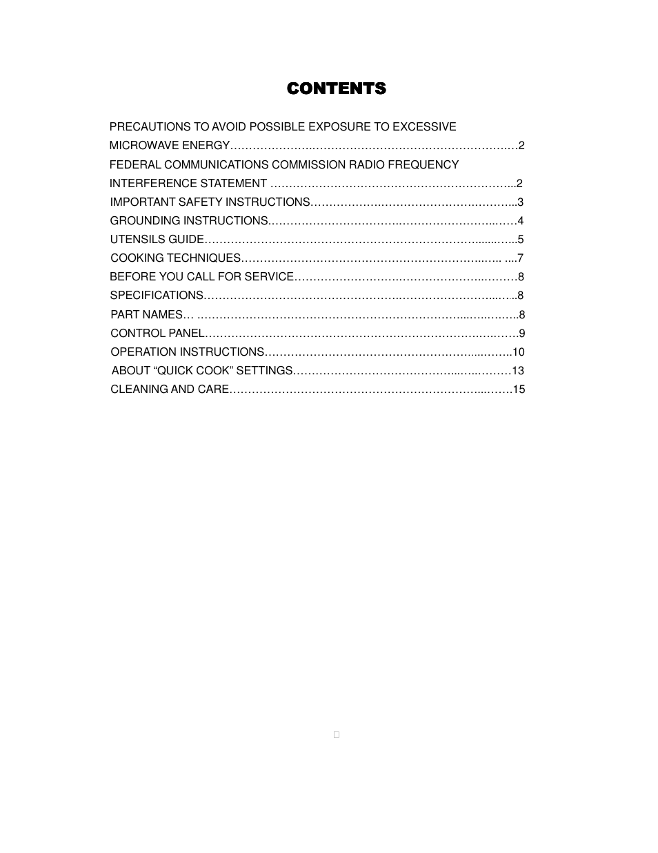 Magic Chef MCD775W1 User Manual | Page 2 / 17