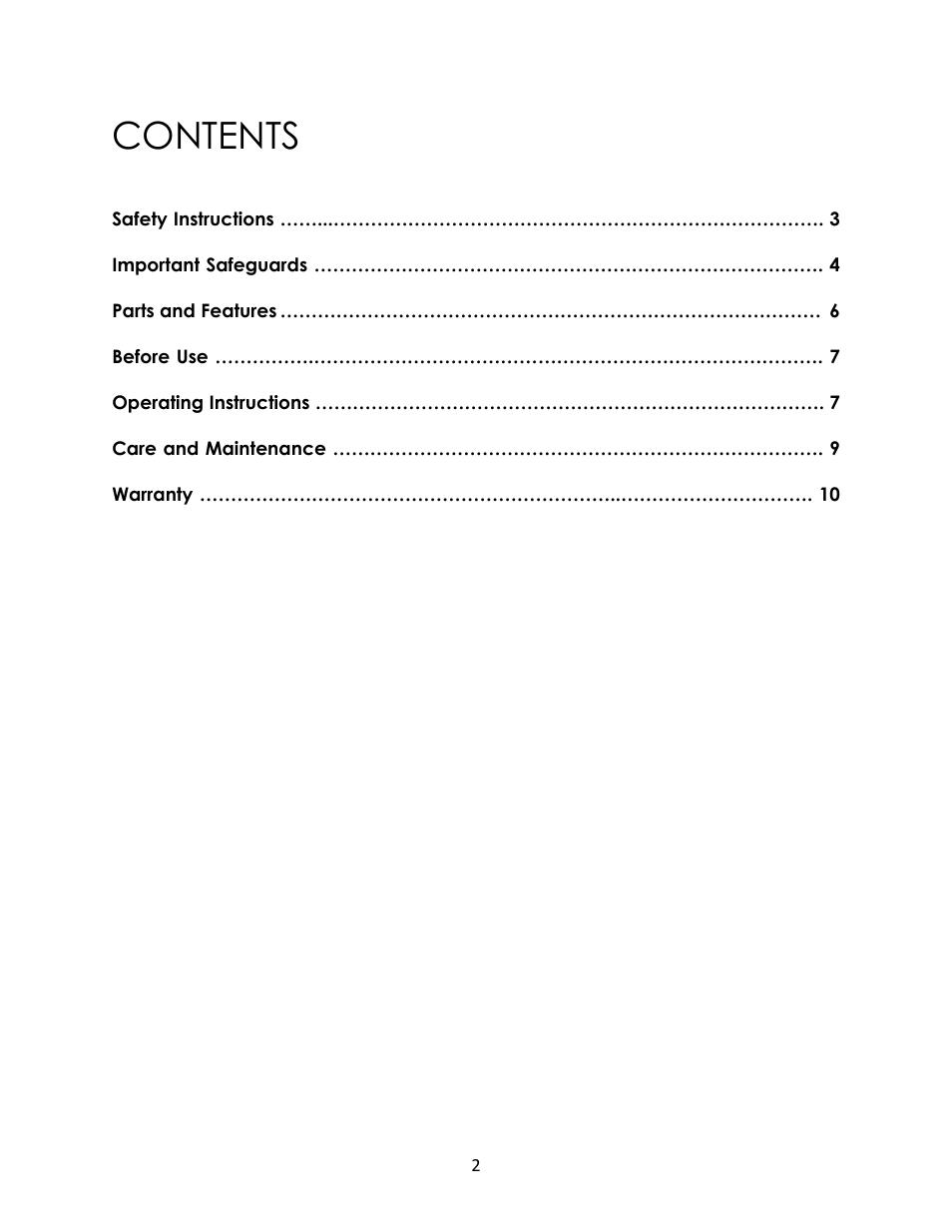 Magic Chef 2 SLICE MCST2ST User Manual | Page 2 / 10