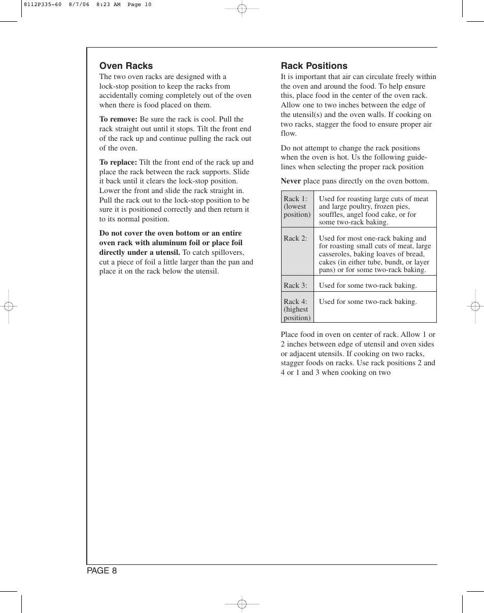 Magic Chef CWG3600AAB User Manual | Page 10 / 24