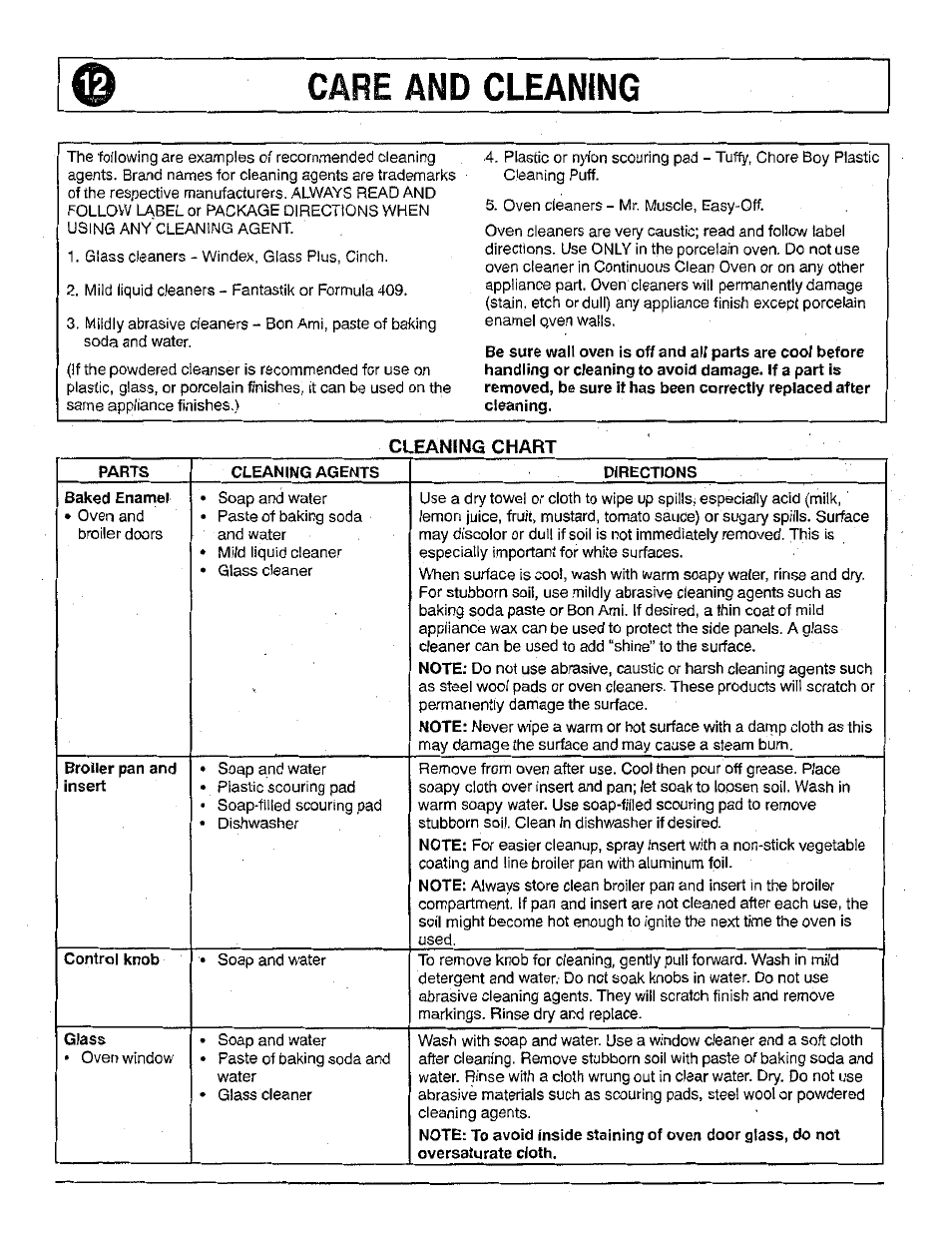 Magic Chef 9122 Gas User Manual | Page 12 / 16