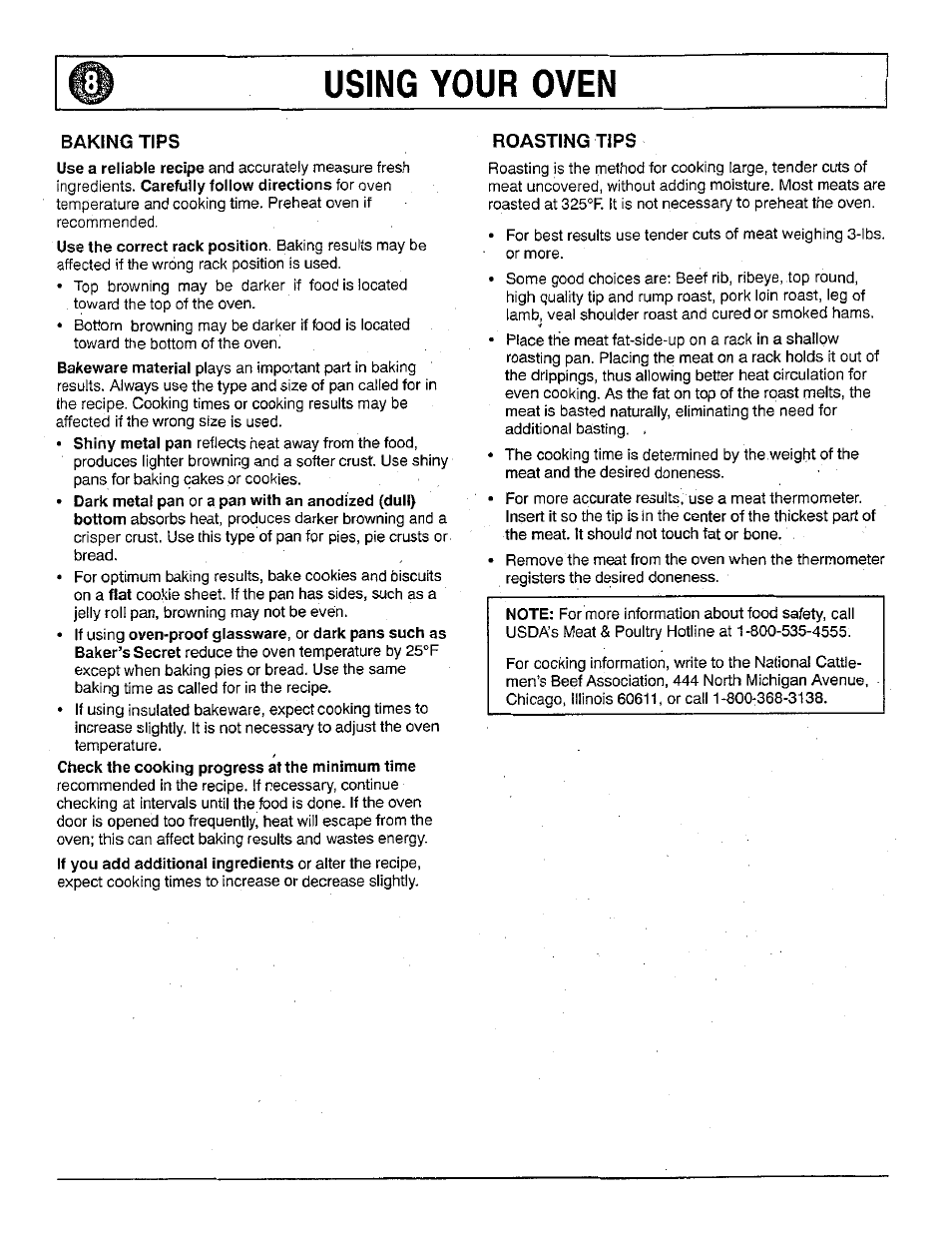 Magic Chef 9122 Gas User Manual | Page 8 / 16
