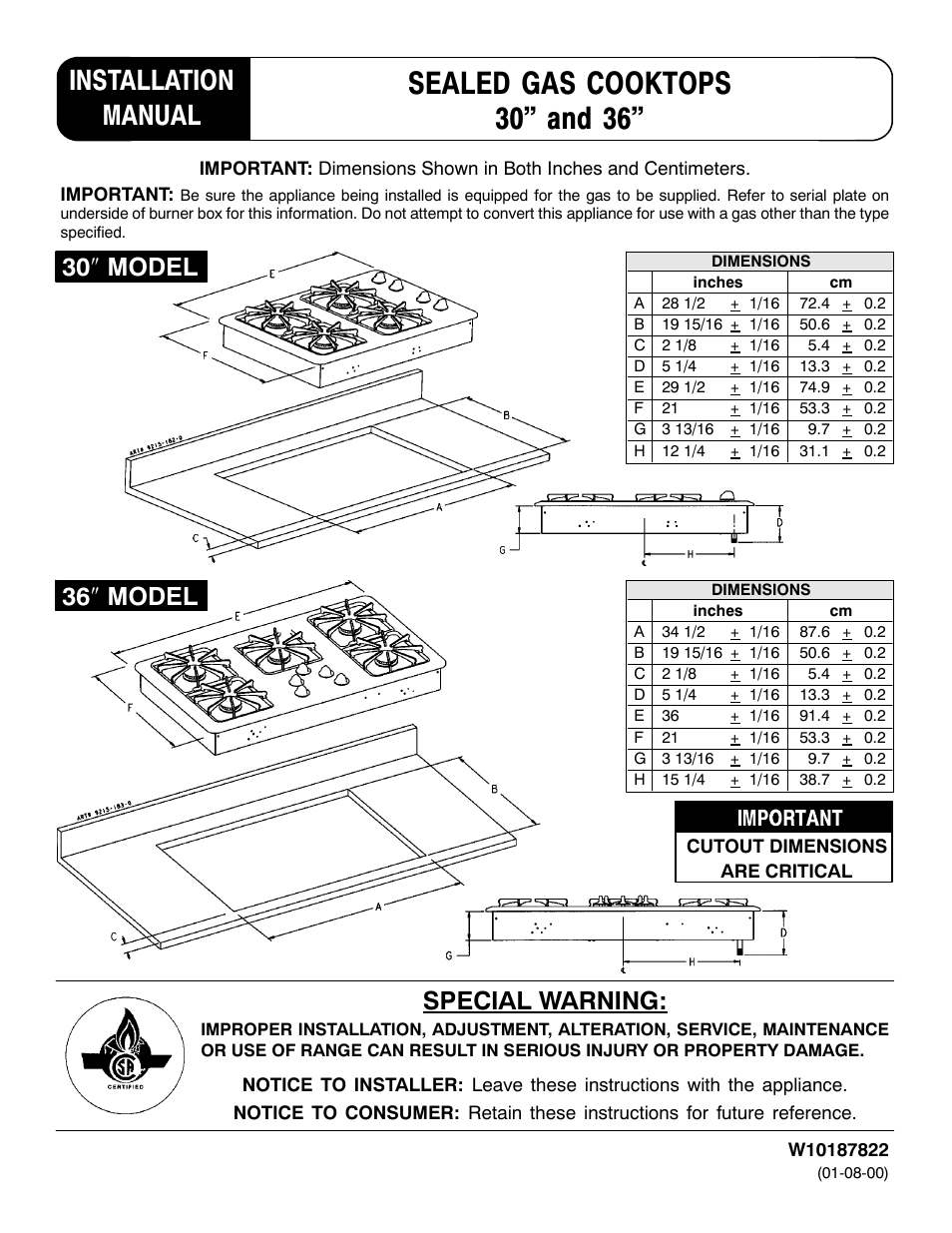 Magic Chef W10187822 User Manual | 33 pages