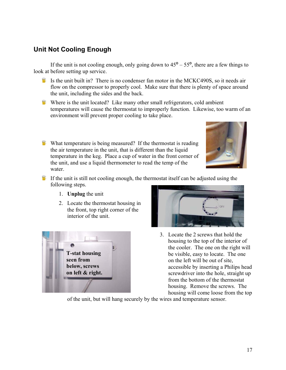 Magic Chef Vissani MCKC490S User Manual | Page 18 / 24