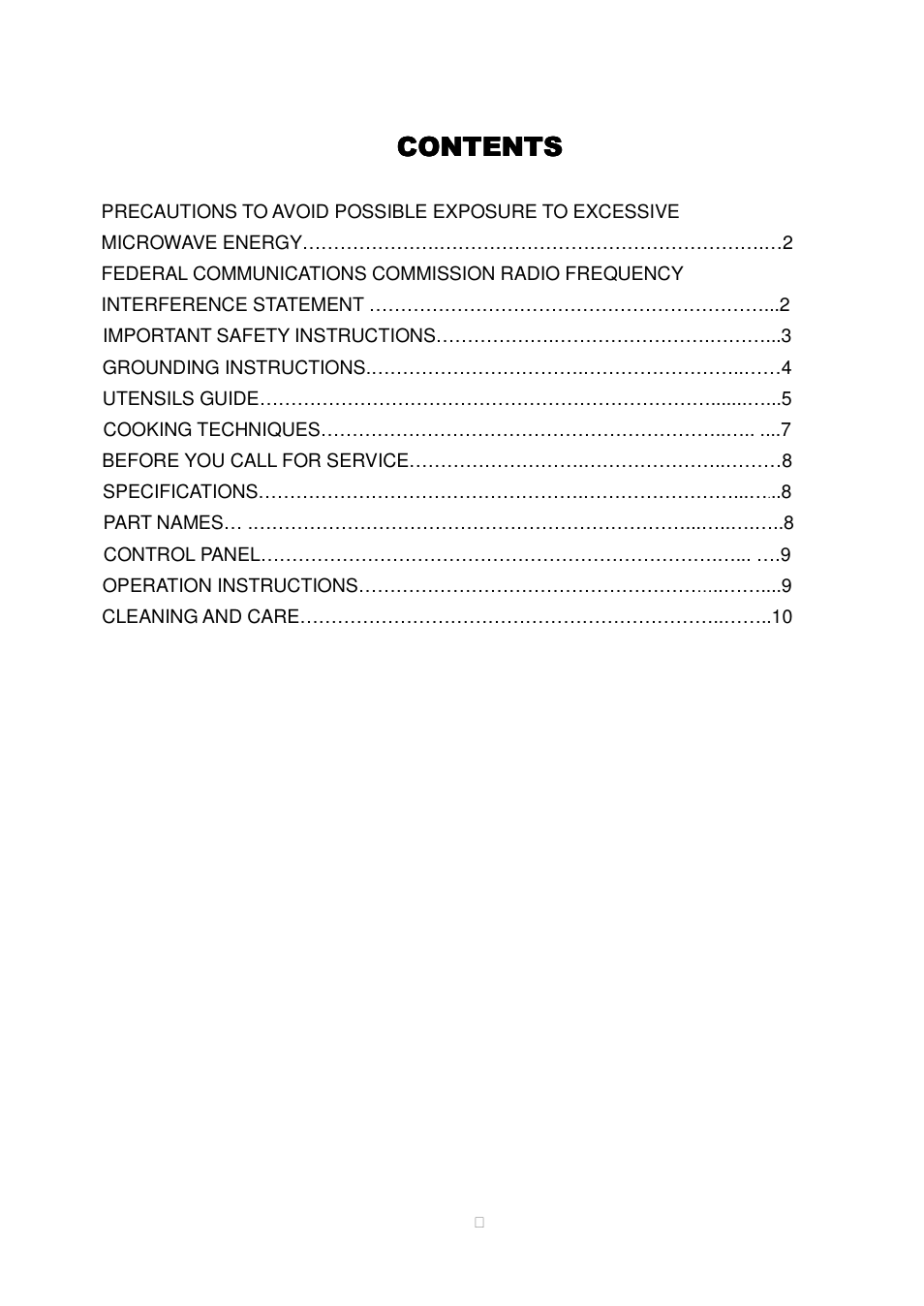 Magic Chef MCD775RW1 User Manual | Page 2 / 13