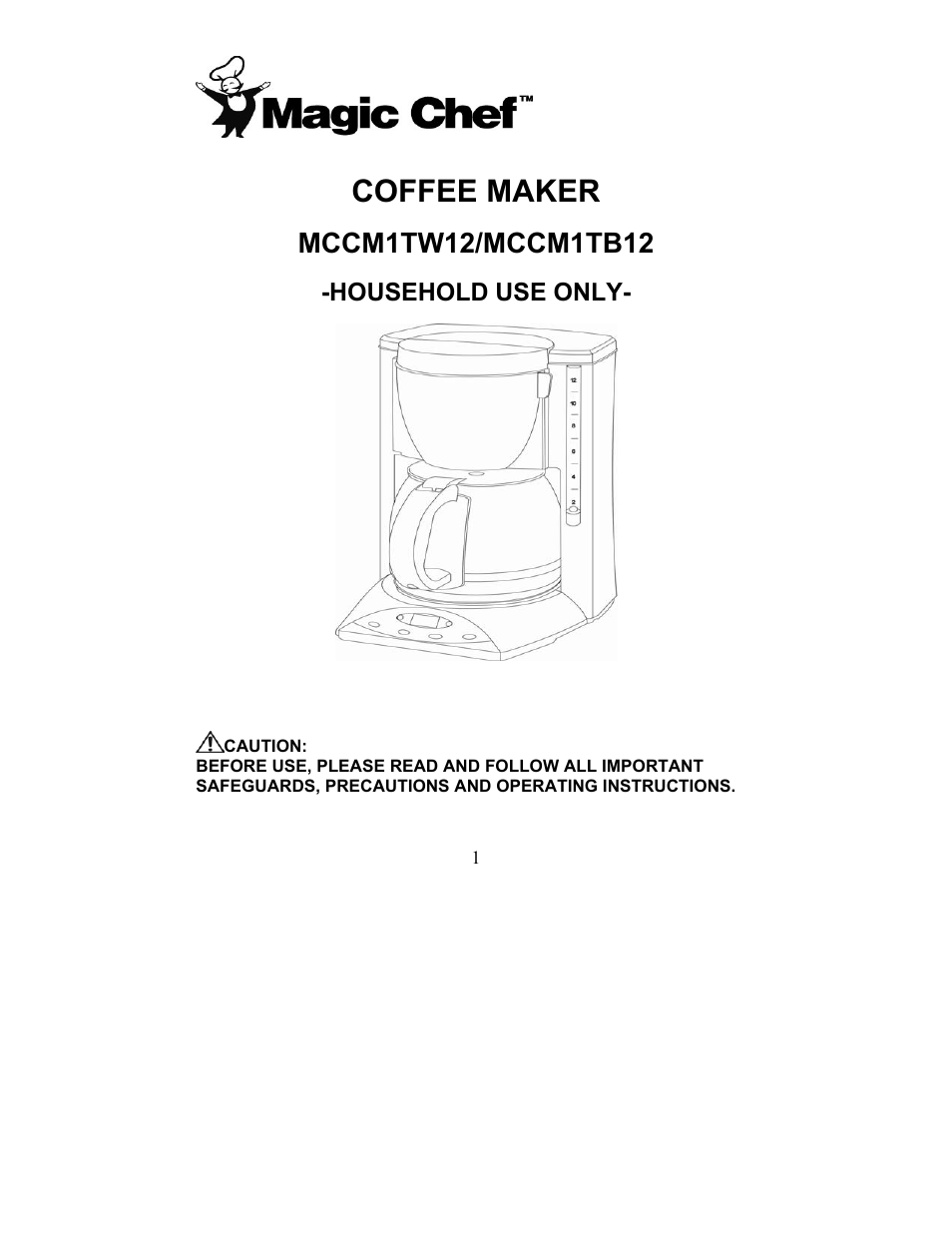 Magic Chef MCCM1TB12 User Manual | 21 pages