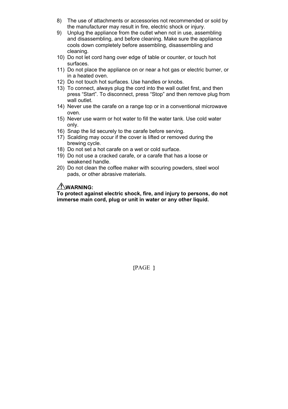 Magic Chef MCCM1NW12 User Manual | Page 4 / 20