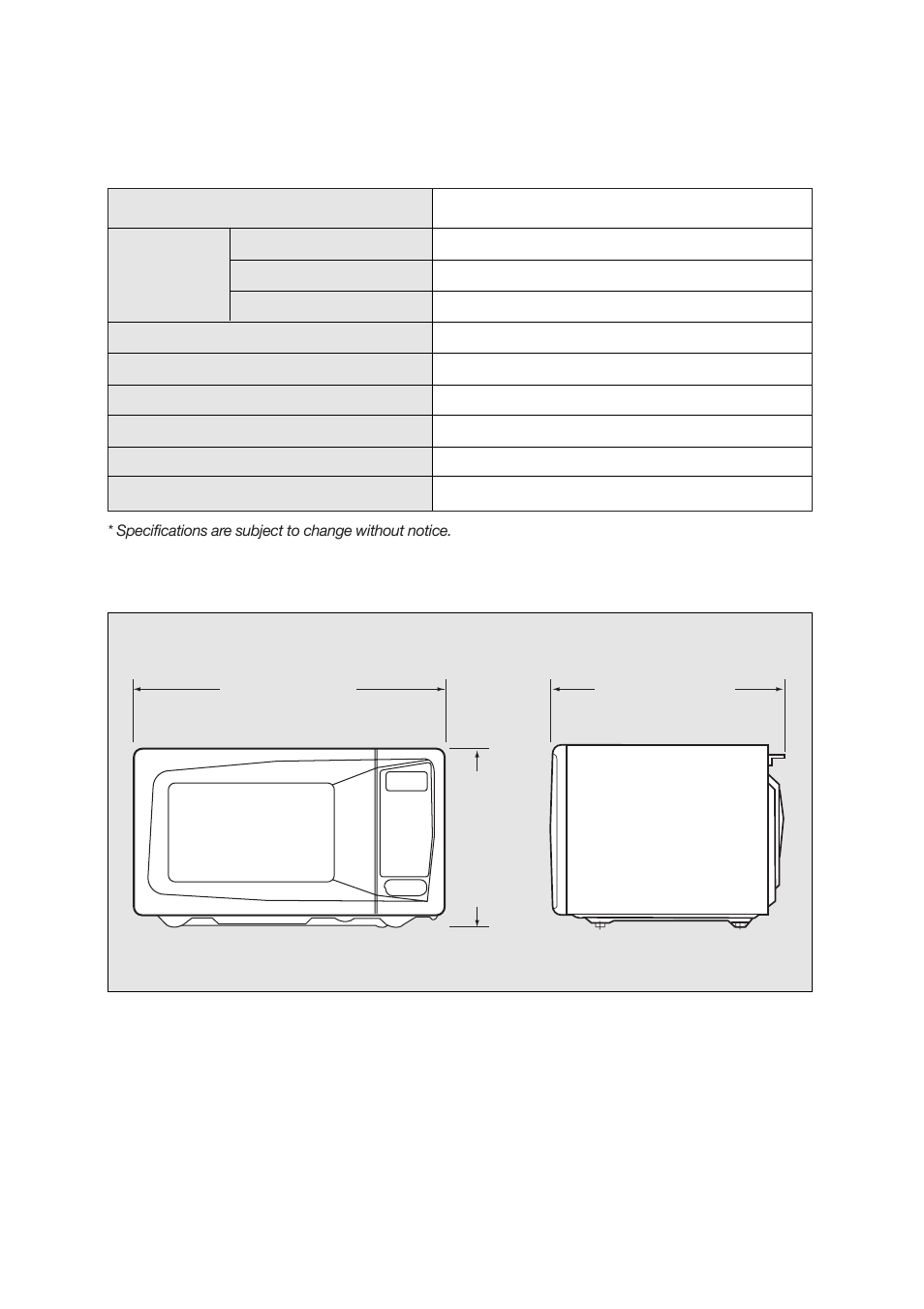 Specifications | Magic Chef MCD990WF User Manual | Page 6 / 19