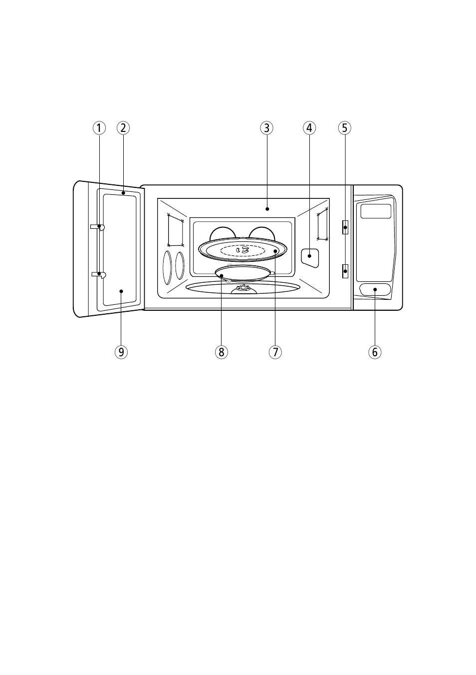 Features diagram | Magic Chef MCD990WF User Manual | Page 7 / 19