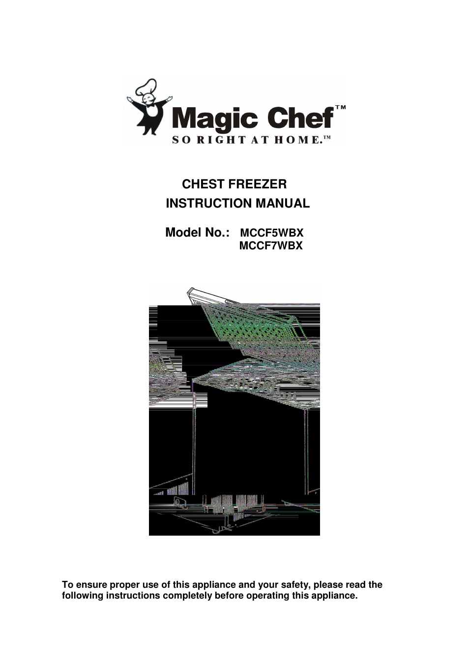 Magic Chef MCCF5WBX User Manual | 11 pages