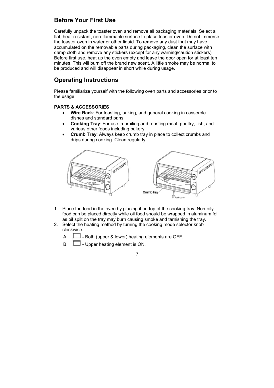Magic Chef EWTO7S10 User Manual | Page 7 / 9
