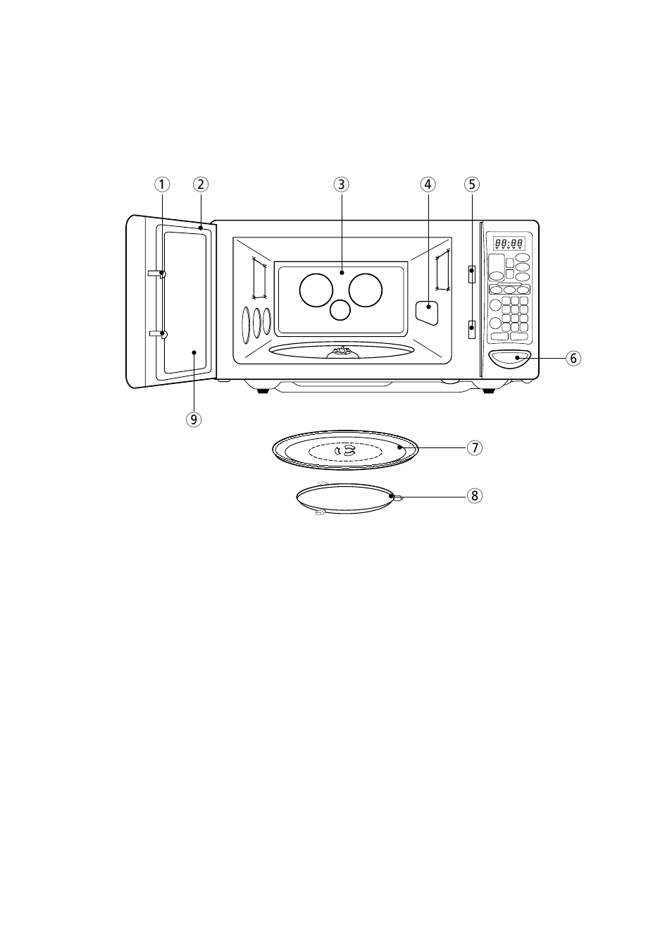 Features diagram | Magic Chef MCD11E3B User Manual | Page 7 / 30