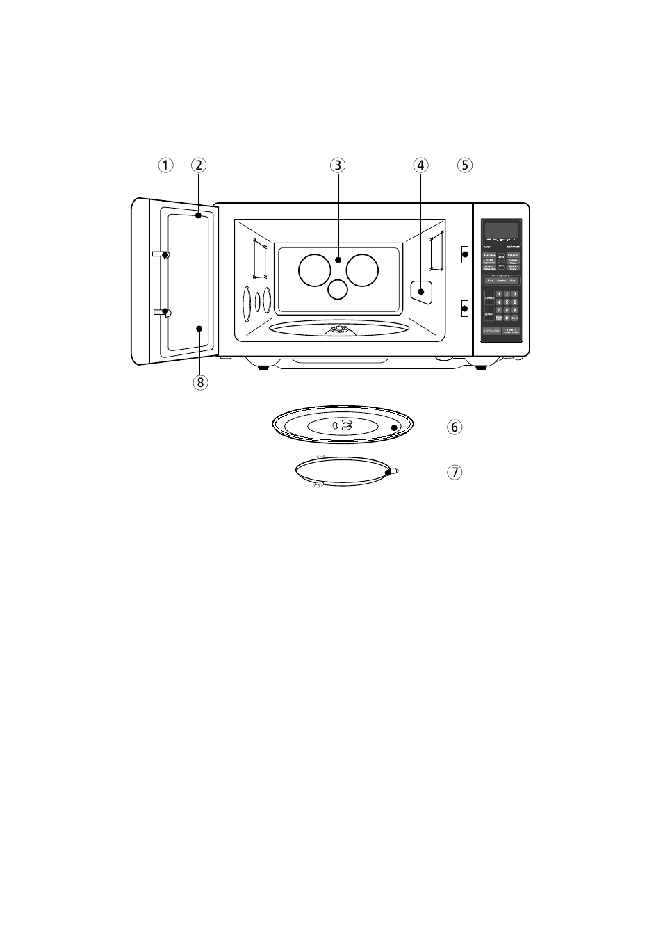 Features diagram | Magic Chef MCD990SC User Manual | Page 7 / 29