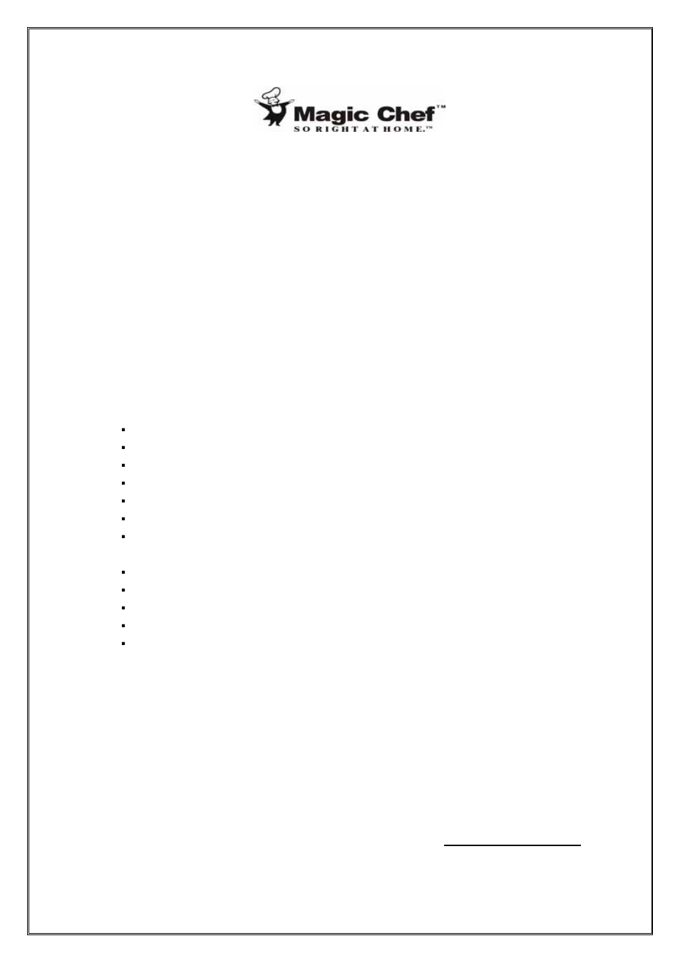Counter top ice maker warranty | Magic Chef MCIM30TS User Manual | Page 10 / 10