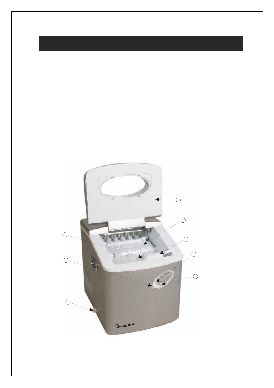 Name of the parts | Magic Chef MCIM30TS User Manual | Page 5 / 10