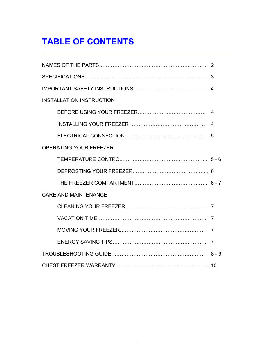 Magic Chef SO RIGHT AT HOME MCCF7WBX User Manual | Page 2 / 11