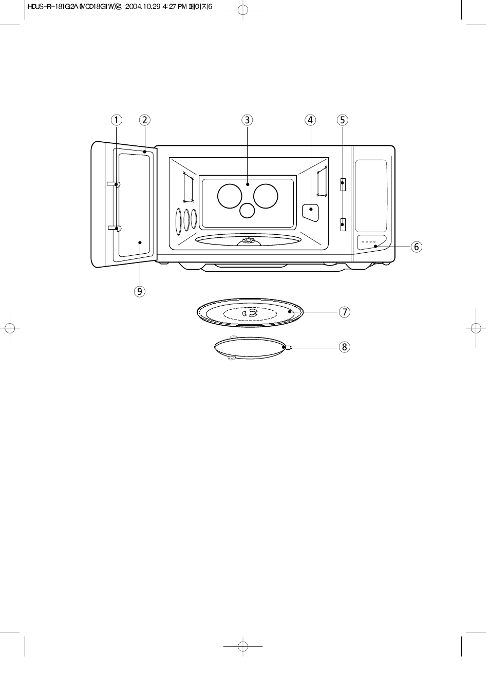 Features diagram | Magic Chef MCD18G1W User Manual | Page 7 / 27