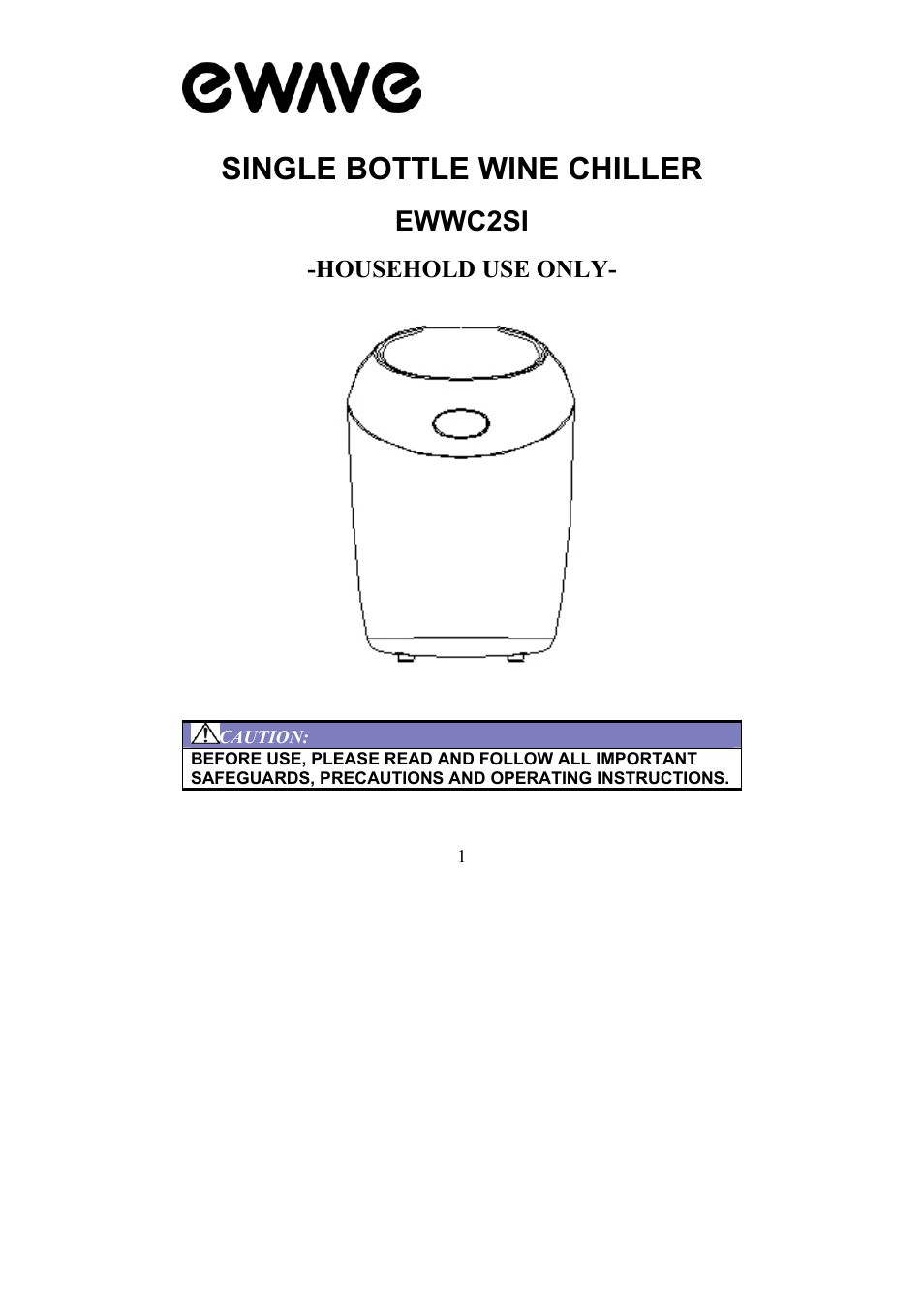 Magic Chef EWWC2SI User Manual | 7 pages