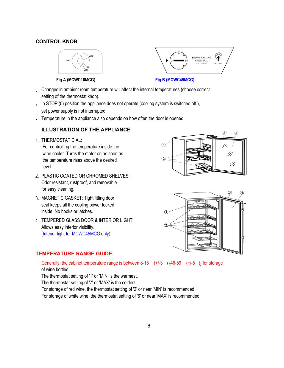 Magic Chef MCWC45MCG User Manual | Page 7 / 12