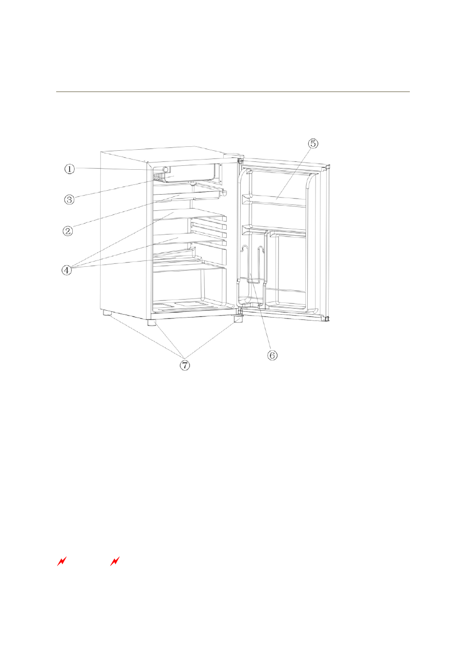 Names of the parts | Magic Chef MCBR460S User Manual | Page 3 / 12