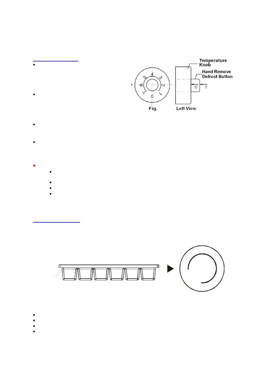 Operating your refrigerator, Temperature control, Making the ice cubes | Magic Chef MCBR460S User Manual | Page 7 / 12