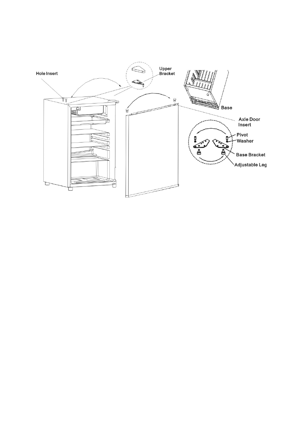 Door reversal instruction | Magic Chef MCBR460S User Manual | Page 9 / 12