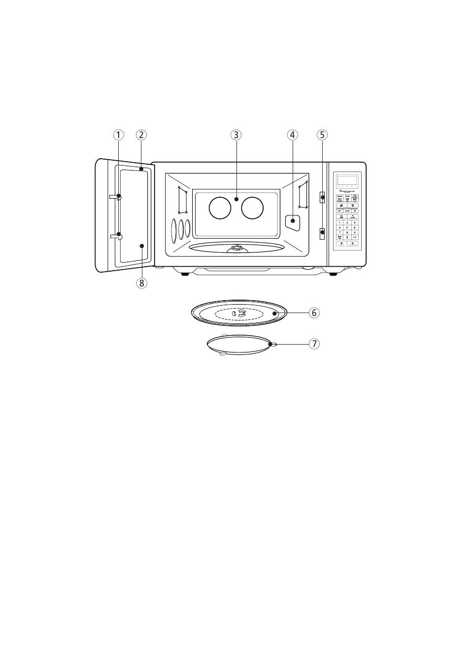 Features diagram | Magic Chef MCD1611ST User Manual | Page 7 / 21