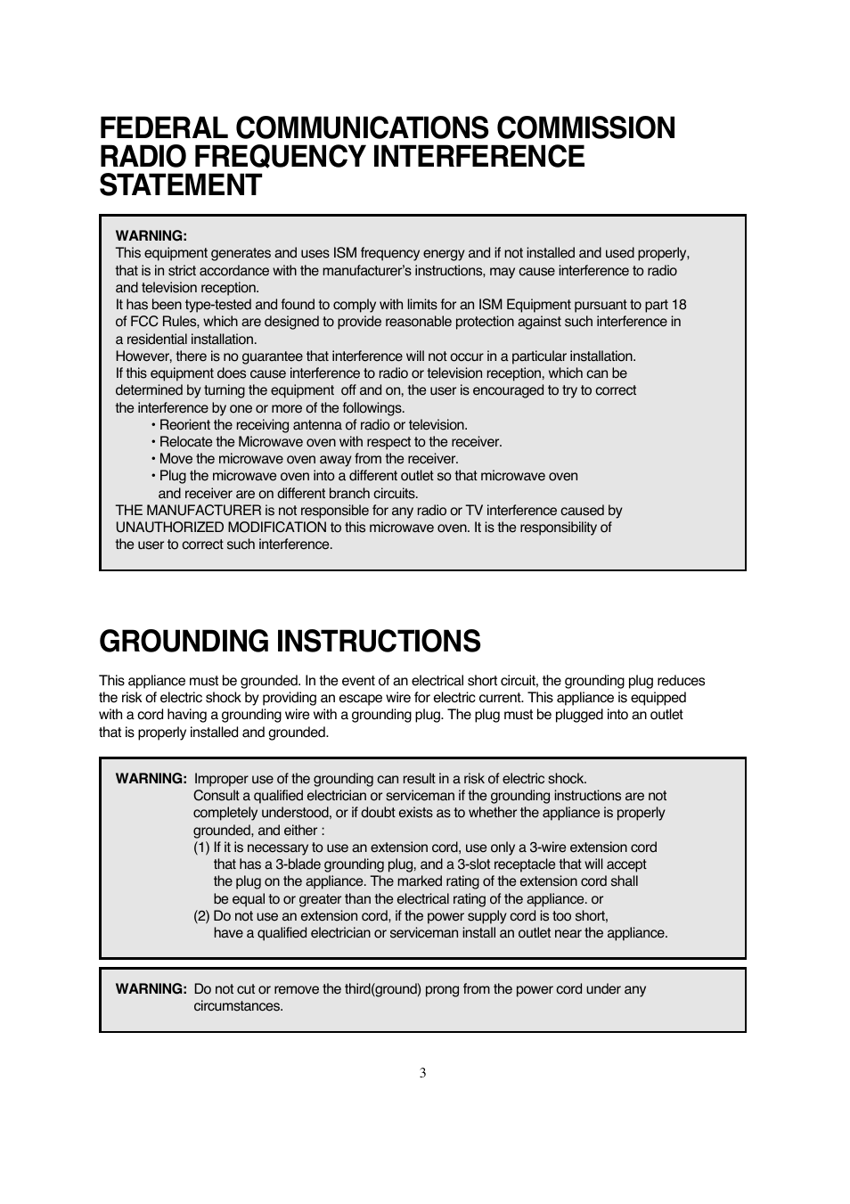 Magic Chef MCD990ARB User Manual | Page 4 / 33