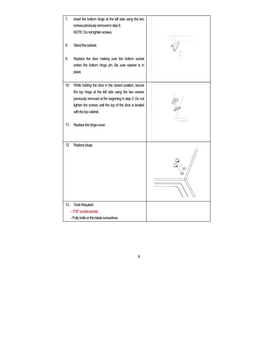 Magic Chef MCBR445B1 User Manual | Page 10 / 11