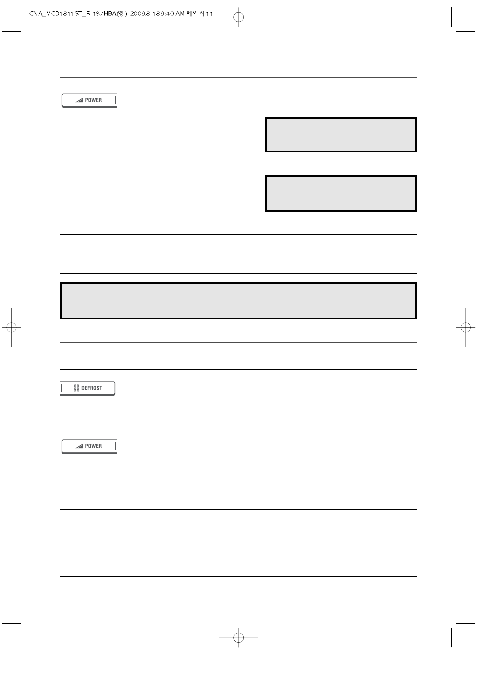 Cooking in two stages, Cooking in one stage | Magic Chef MCD1811ST User Manual | Page 12 / 31