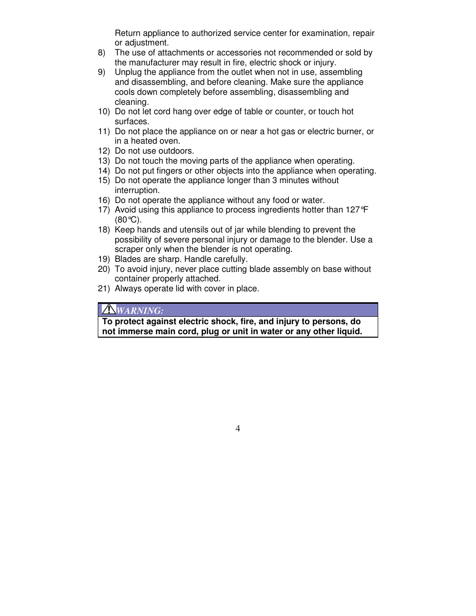 Magic Chef EWBL20SG User Manual | Page 4 / 9