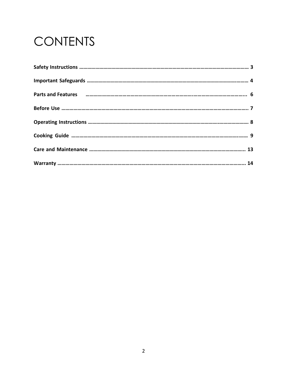 Magic Chef MCSGC12B User Manual | Page 2 / 14