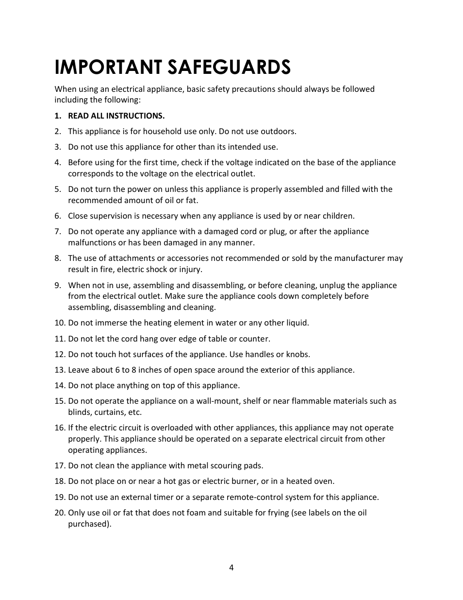 Important safeguards | Magic Chef MCSDF12W User Manual | Page 4 / 13