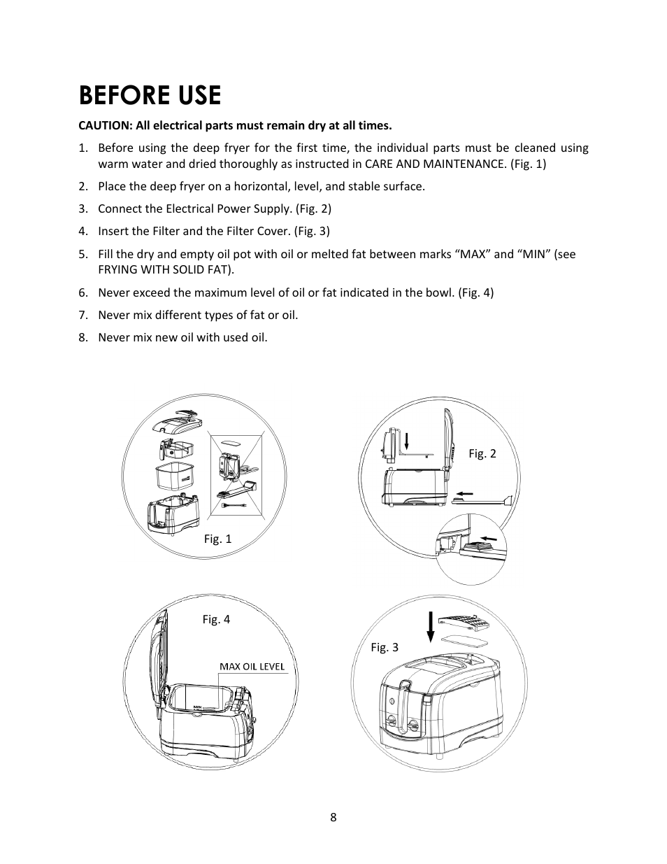 Before use | Magic Chef MCSDF12W User Manual | Page 8 / 13