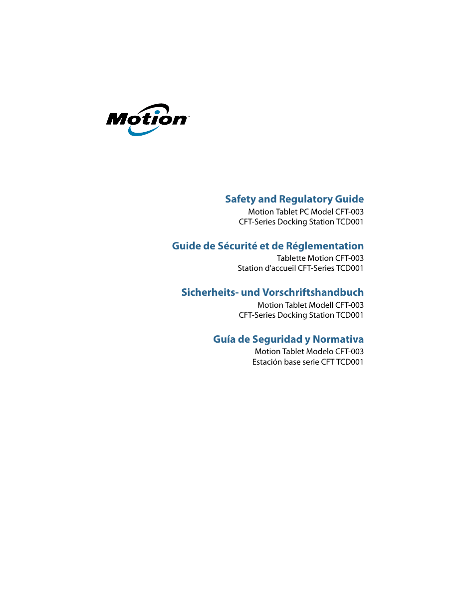 Motion Computing J3400 MDC001 User Manual | 183 pages
