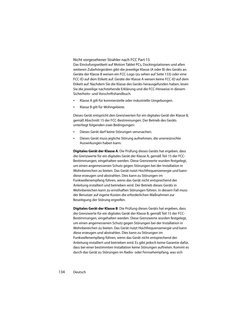 Motion Computing J3400 MDC001 User Manual | Page 134 / 183